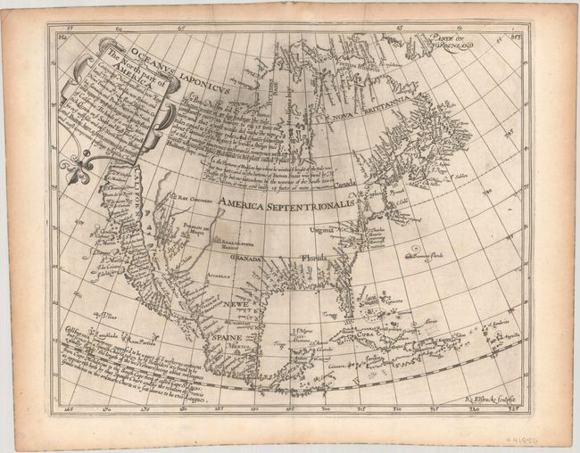 The North Part of America Conteyning Newfoundland, New England, Virginia, Florida, New Spaine, and Nova Francia...