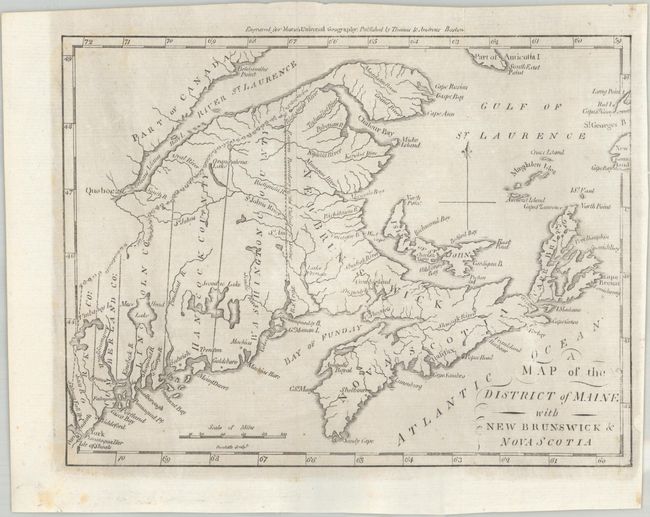 A Map of the District of Maine with New Brunswick & Nova Scotia