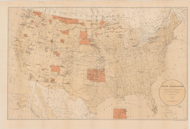 [Lot of 4] Map Showing the Location of the Indian Reservations... [and] Map Showing Indian Reservations Within the Limits of the United States... [and] Map Showing Indian Reservations... [and] Linguistic Stocks of American Indians North of Mexico