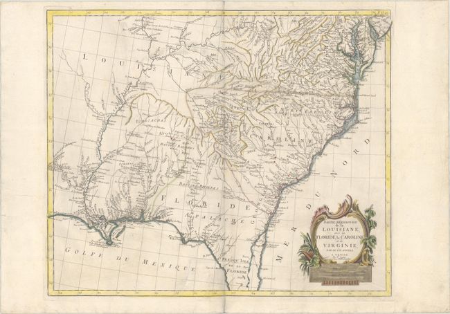 Partie Meridionale de la Louisiane, avec la Floride, la Caroline et la Virginie, par le Sr. d Anville