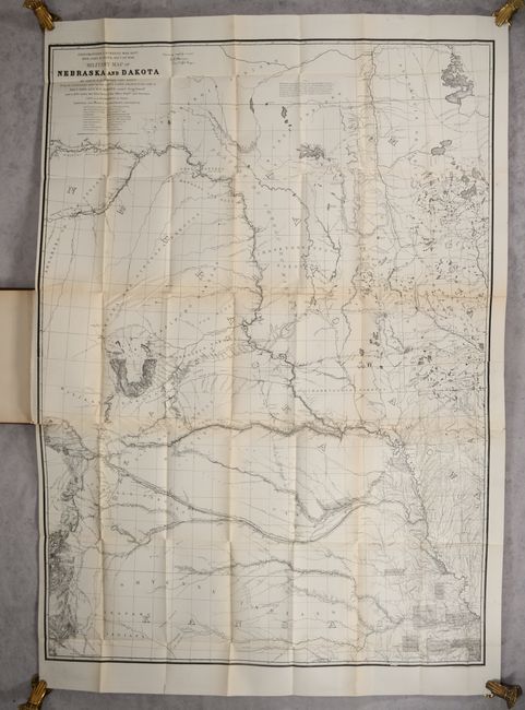 [Map in Report] Military Map of Nebraska and Dakota [in] Preliminary Report of Explorations in Nebraska and Dakota, in the Years 1855-'56-'57