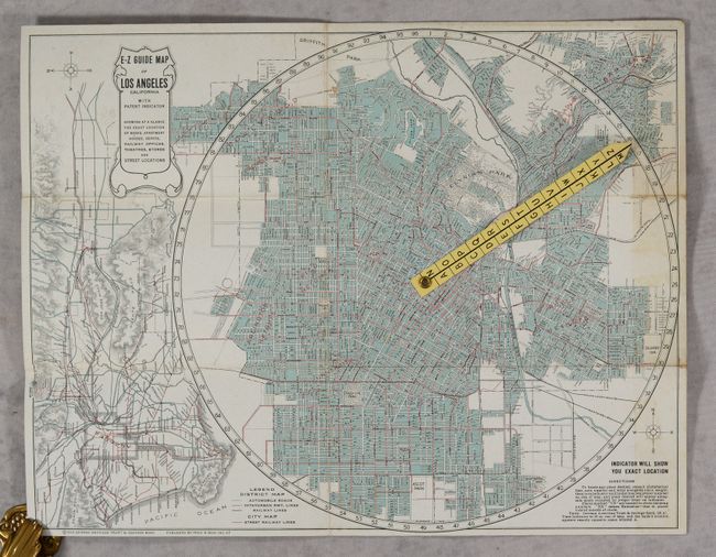 [Lot of 2] E-Z Guide Map Of Los Angeles California With Patent Indicator... [and] E-Z Guide Map of San Francisco California (with Patent Indicator)...