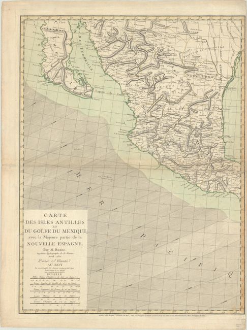 Carte des Isles Antilles et du Golfe du Mexique; avec la Majeure Partie de la Nouvelle Espagne