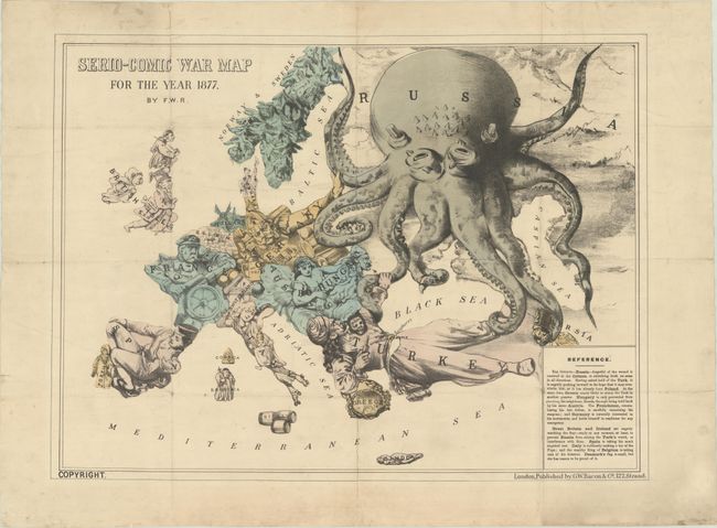 Serio-Comic War Map for the Year 1877