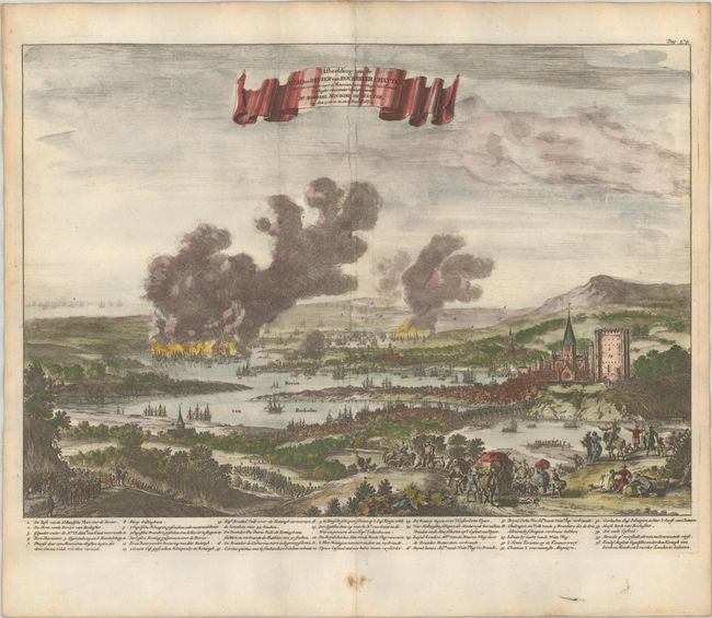 Afbeelding van de Stad en Revier van Rochester, Chattam waar in Vertoont wert de Victorieuse uyt Werckinge van s' Landts...