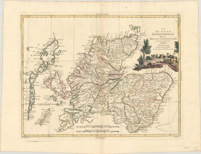 [Lot of 2] La Scozia Settentrionale Divisa nelle sue Contee Particolari. Di Nuova Projezione [and] La Scozia Meridionale...