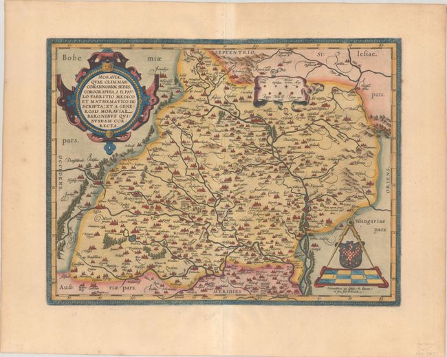 Moraviae, quae olim Marcomannorum Sedes, Corographia, A.D. Paulo Fabritio Medico...