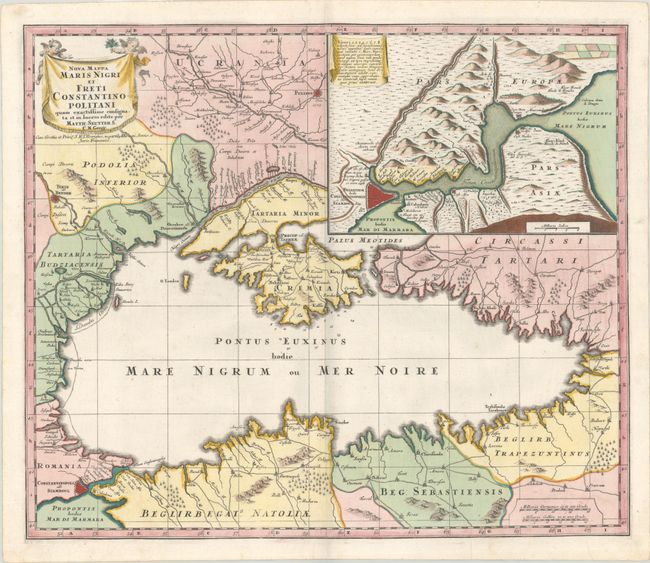 Nova Mappa Maris Nigri et Freti Constantinopolitani quam Exactissime Consignata et in Lucem Edita