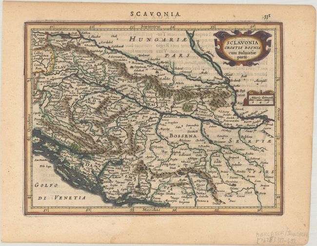 Sclavonia Croatia Bosnia cum Dalmatiae parte