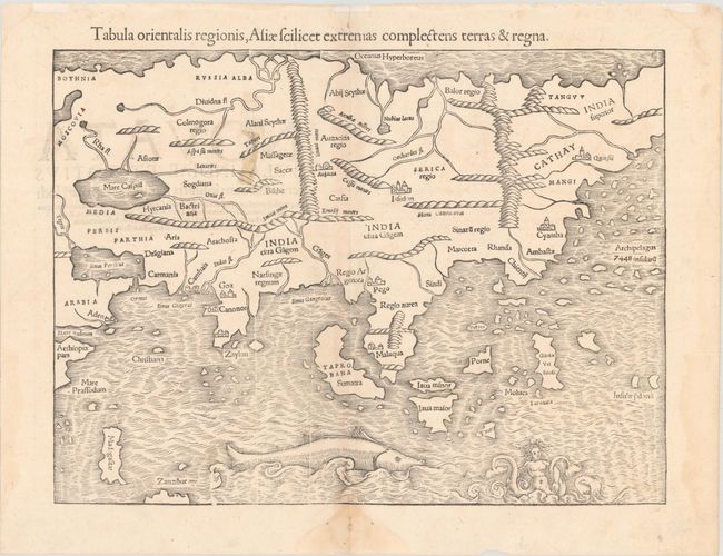 Tabula Orientalis Regionis, Asiae Scilicet Extremas Complectens Terras & Regna