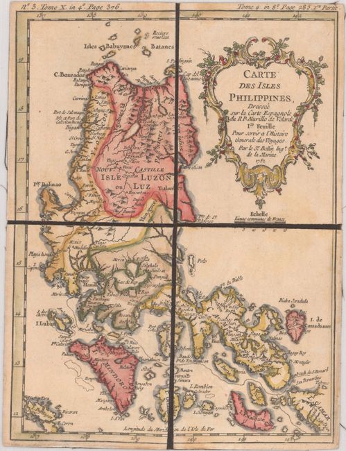 Carte des Isles Philippines, Dressee sur la Carte Espagnole du R.P. Murillo de Velarde Ire. Feuille...