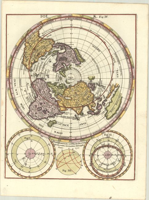 Planisphaerium ex Polo Arctico tanquam centro Geometrice descriptu