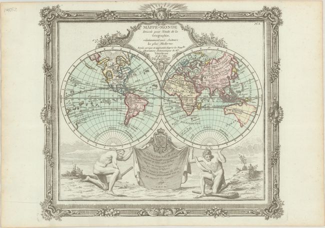 Mappe-Monde Dressee pour l'Etude de la Geographie, Relativement aux Auteurs les Plus Modernes...