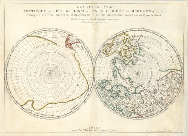 Les Deux Poles Arcticque ou Septentrional, et Antarcticque ou Meridional, ou Description des Terres Arcticques et Antarcticques...