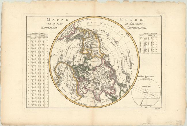 Mappe-Monde, sur le Plan de l'Equateur, Hemisphere Septentrional