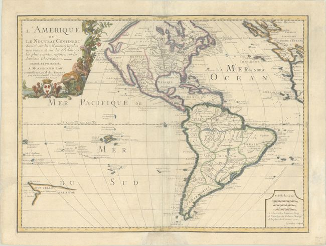 L'Amerique ou le Nouveau Continent Dressee sur les Memoires les Plus Nouveaux et sur les Relations les Plus Recentes, Rectifiez sur les Dernieres Observations