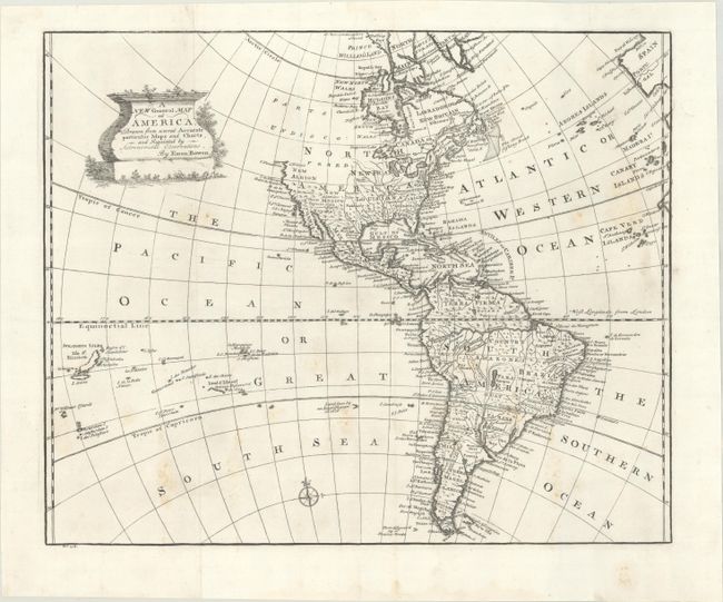 A New General Map of America. Drawn from Several Accurate Particular Maps and Charts, and Regulated by Astronomical Observations