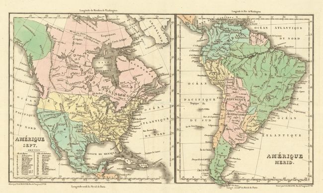 Carte Geographique, Statistique et Historique de l'Amerique