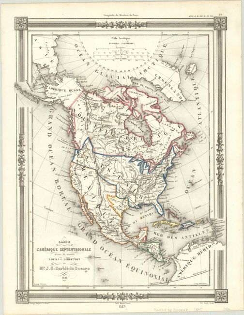 Carte de l'Amerique Septentrionale