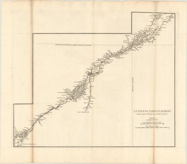 Le Fleuve Saint-Laurent Represente Plus en Detail que dans l'Etendue de la Carte