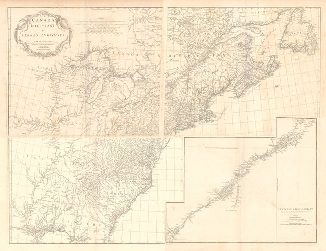 [On 4 Sheets] Canada Louisiane et Terres Angloises