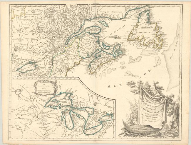 Partie de l'Amerique Septent? qui Comprend la Nouvelle France ou le Canada
