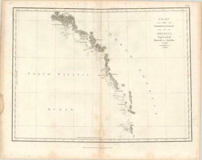 [On 3 Sheets] Chart of the North West Coast of America. Explored by the Boussole, and Astrolabe in 1786