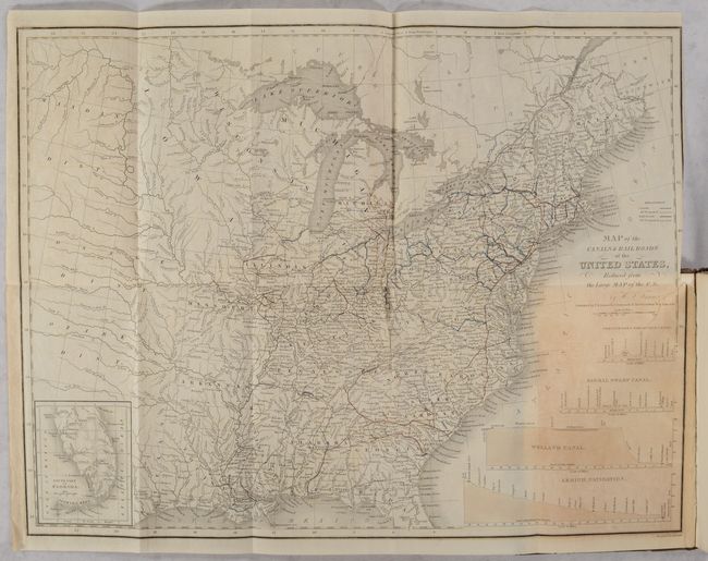 [3 Maps In Book] A Description of the Canals and Rail Roads of the United States, Comprehending Notices of All the Works of Internal Improvement Throughout the Several States