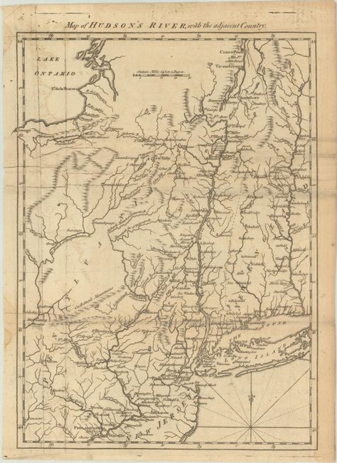 Map of Hudson's River, with the Adjacent Country