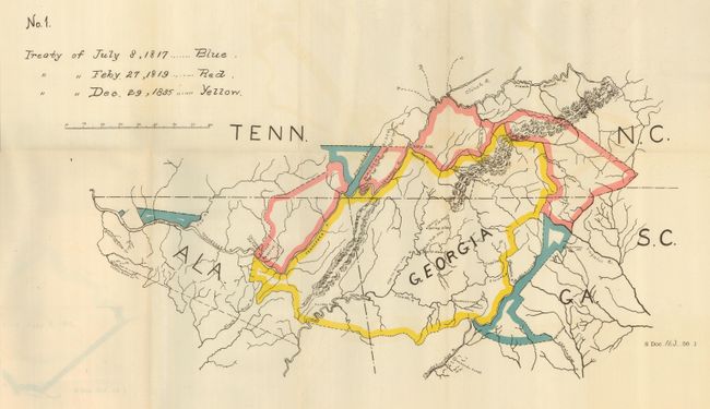 [2 Maps in Report] [Untitled Maps of Cherokee Nation No. 1 & 2]