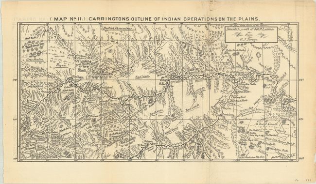 (Map No. II.) Carringtons Outline of Indian Operations on the Plains
