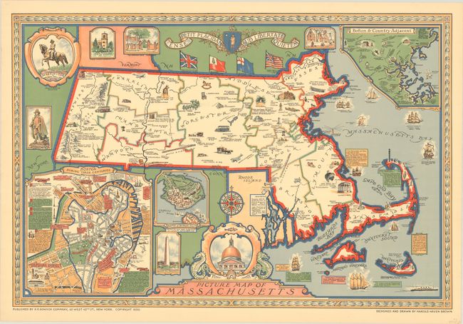 Picture Map of Massachusetts