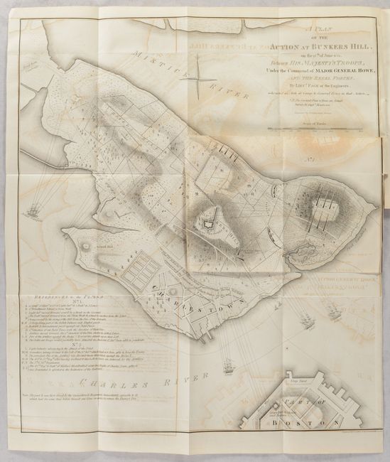 A Plan of the Action at Bunkers Hill, on the 17th of June 1775. Between His Majesty's Troops, Under the Command of Major General Howe... [in] The History of Charlestown, Massachusetts