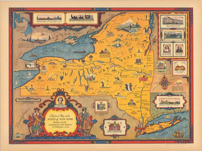 Historical Map of the State of New York