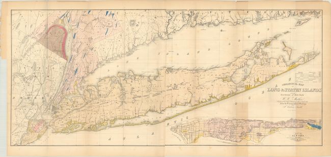 Geological Map of Long & Staten Islands with the Environs of New York