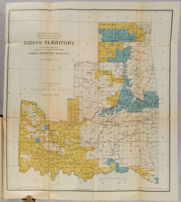 [12 Maps in Report] Annual Reports of the Department of the Interior for the Fiscal Year Ended June 30, 1903. Indian Affairs. Part II. Commission to the Five Civilized Tribes...