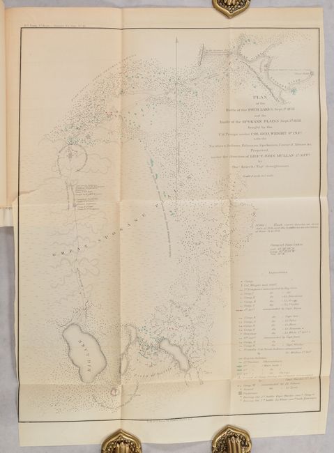 [Maps in Report] Plan of the Battlefield of the Four Lakes Sept. 1st 1858[and] Plan of Col. Steptoe's Battlefield on the Ingossomen Creek... [in] Report of the Secretary of War...