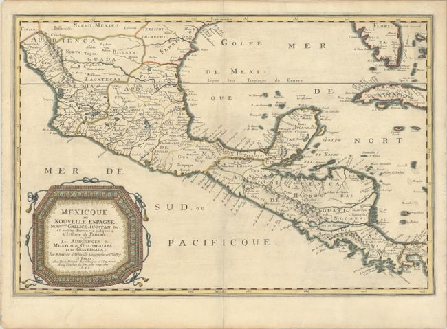 Mexicque, ou Nouvelle Espagne, Nouvlle Gallice, Iucatan &c. et Autres Provinces Jusques a l'Isthme de Panama; ou sont Audiences de Mexico, de Guadalaiara, et de Guatimala