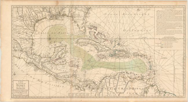 Carte du Golphe du Mexique et des Isles Antilles Reduite de la Grande Carte Angloise de Popple...
