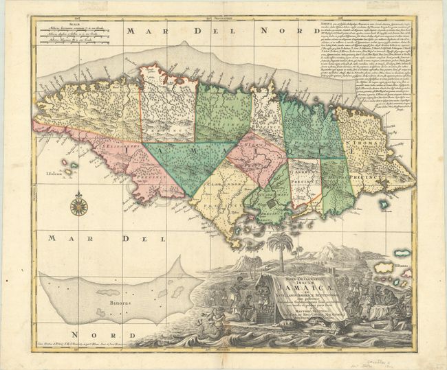 Nova Designatio Insulae Jamaicae ex Antillanis Americae Septentrion