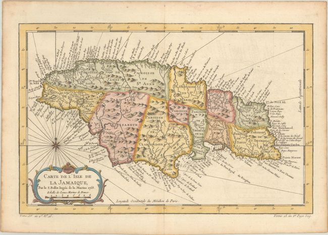 Carte de l'Isle de la Jamaique