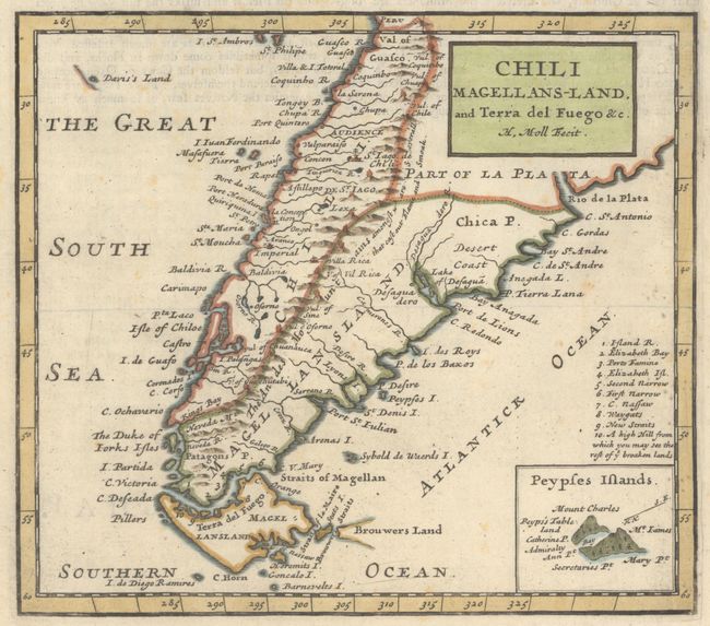 Chili Magellans-Land, and Terra del Fuego &c.