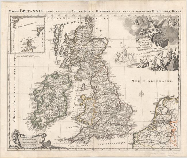 Les Isles Britanniques qui Contiennent les Royaumes d'Angleterre, Escosse, et Irlande Distingues en Leurs Principales Provinces...