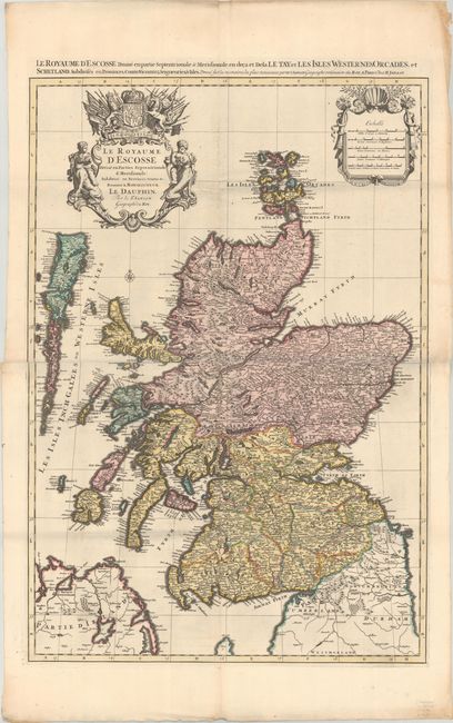 Le Royaume d'Escosse Divise en Parties Septentrionale & Meridionale; Subdivise en Provinces, Comtez &c...