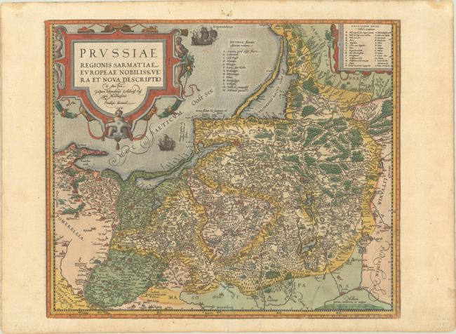 Prussiae Regionis Sarmatiae Europeae Nobiliss. Vera et Nova Descriptio...