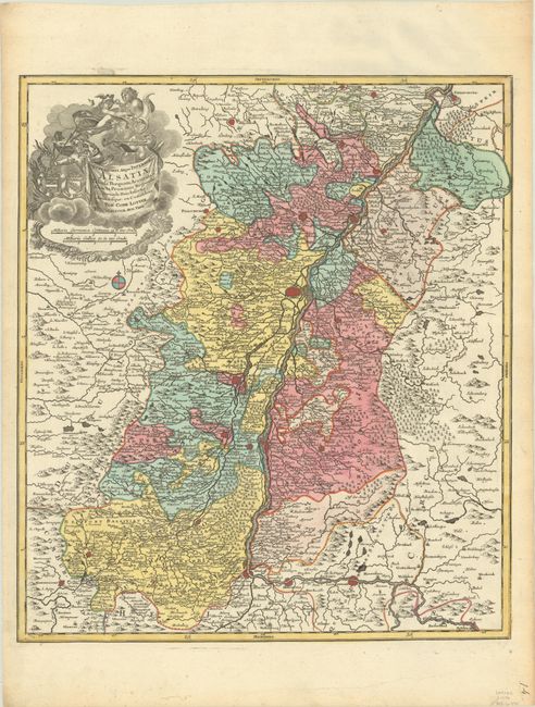 Superioris Atque Inferioris Alsatiae Tabula Perquam Accurata et Exacta, Proximis Regionib. Incunde Huic Insertis, Annexisque: ex Conatibus