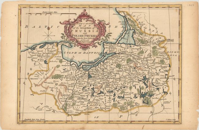 A New & Accurate Map of the Kingdom of Prussia and Polish Prussia from the Sieur Rober's Atlas with Improvements