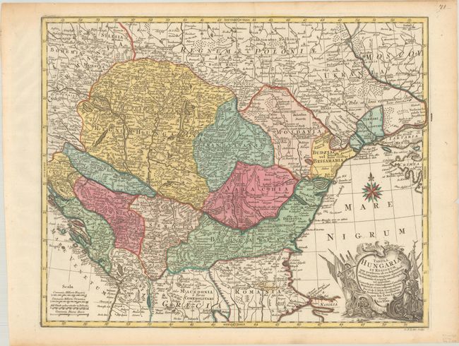 Tabula Hungaria et Regionum, quae Praeterea ab ea Dependent, Delineata Juxta Magnum Numerum Anotationum et Mappas Manuscriptas vel Impresas...