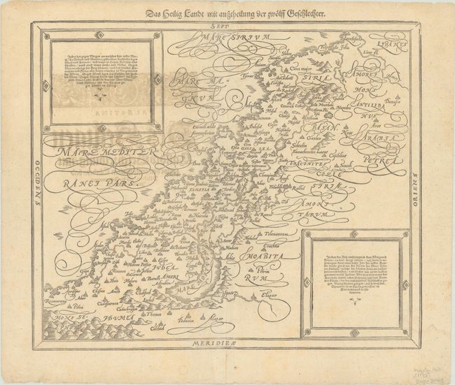 Das Heilig Landt mit Ausztheilung der Zwoelff Geschlechter