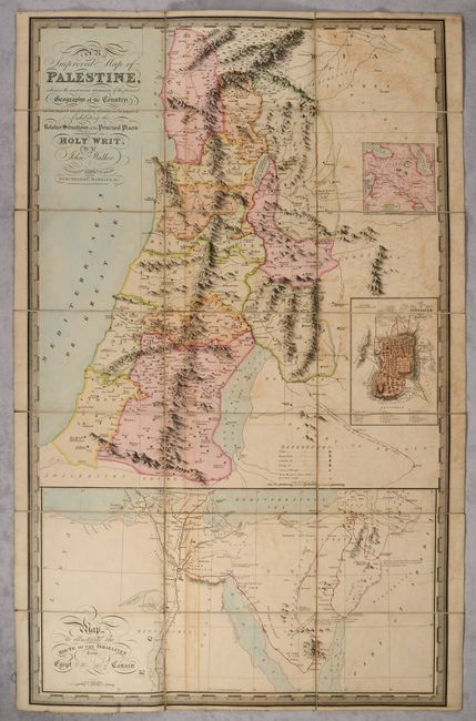An Improved Map of Palestine, Wherein the Most Recent Information of the Present Geography of the Country...
